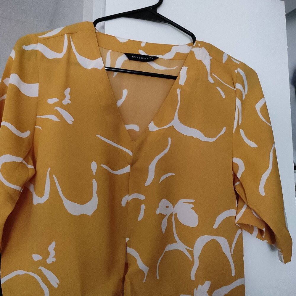 Mustard yellow crop top